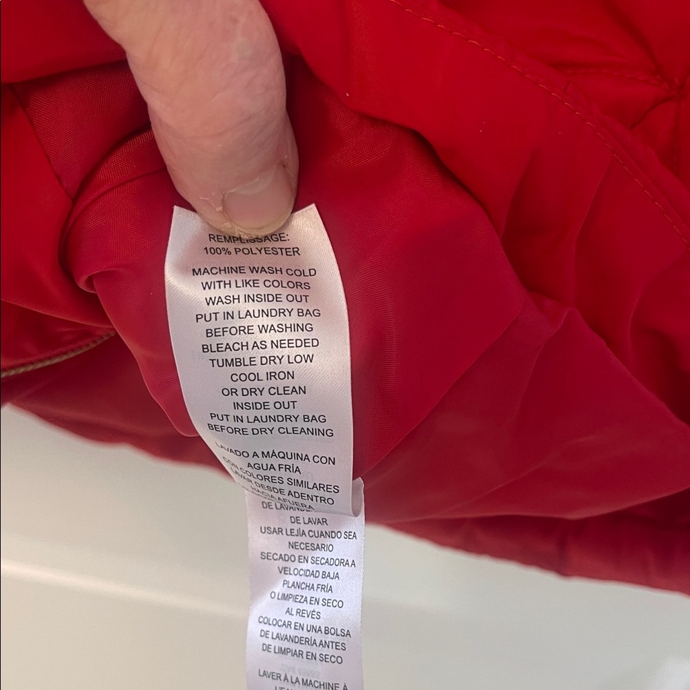 Michael Kors Red Puffer Vest - Picture 8 of 10